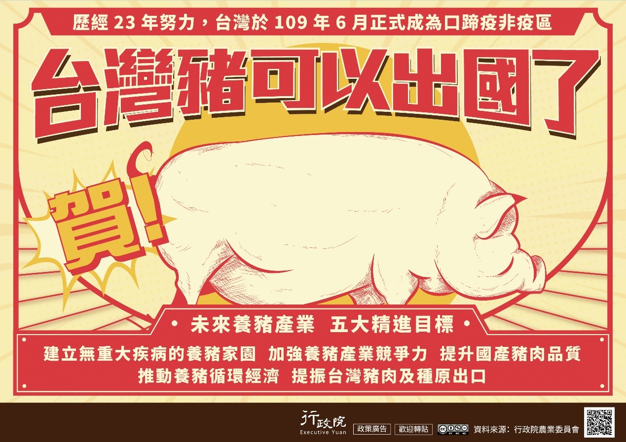 台灣豬可以出口了