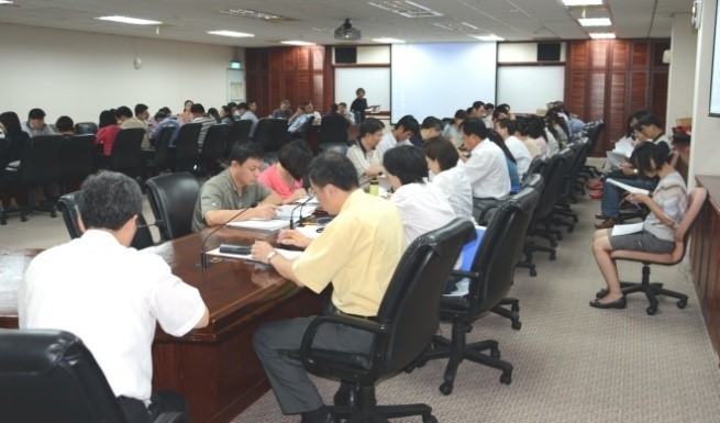 農藥登記審查業務座談會場翦影。
