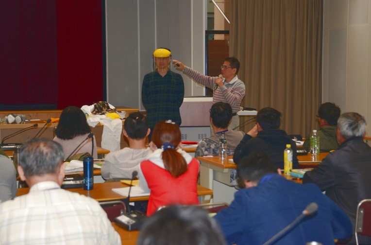 噴藥者之農藥暴露評估及安全防護措施課程示範情形