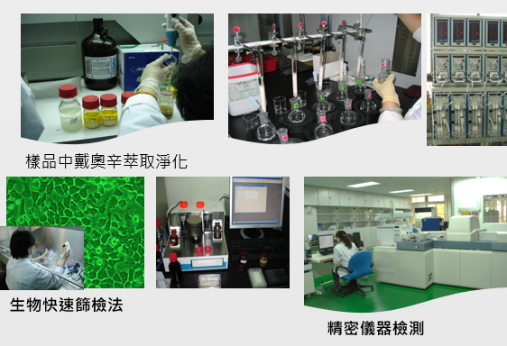 戴奧辛生物快速篩檢及化學分析