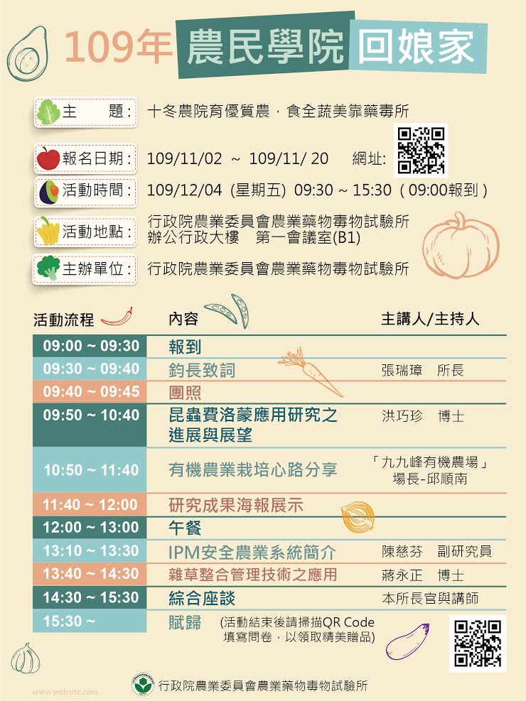農民學院回娘家1091204-海報-流程