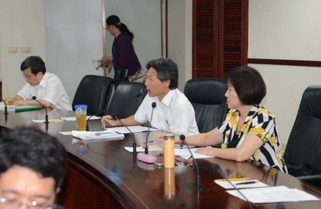 費雯綺所長主持會議，防檢局馮副局長海東列席。