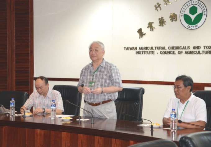 蘇文瀛副所長接待外賓。